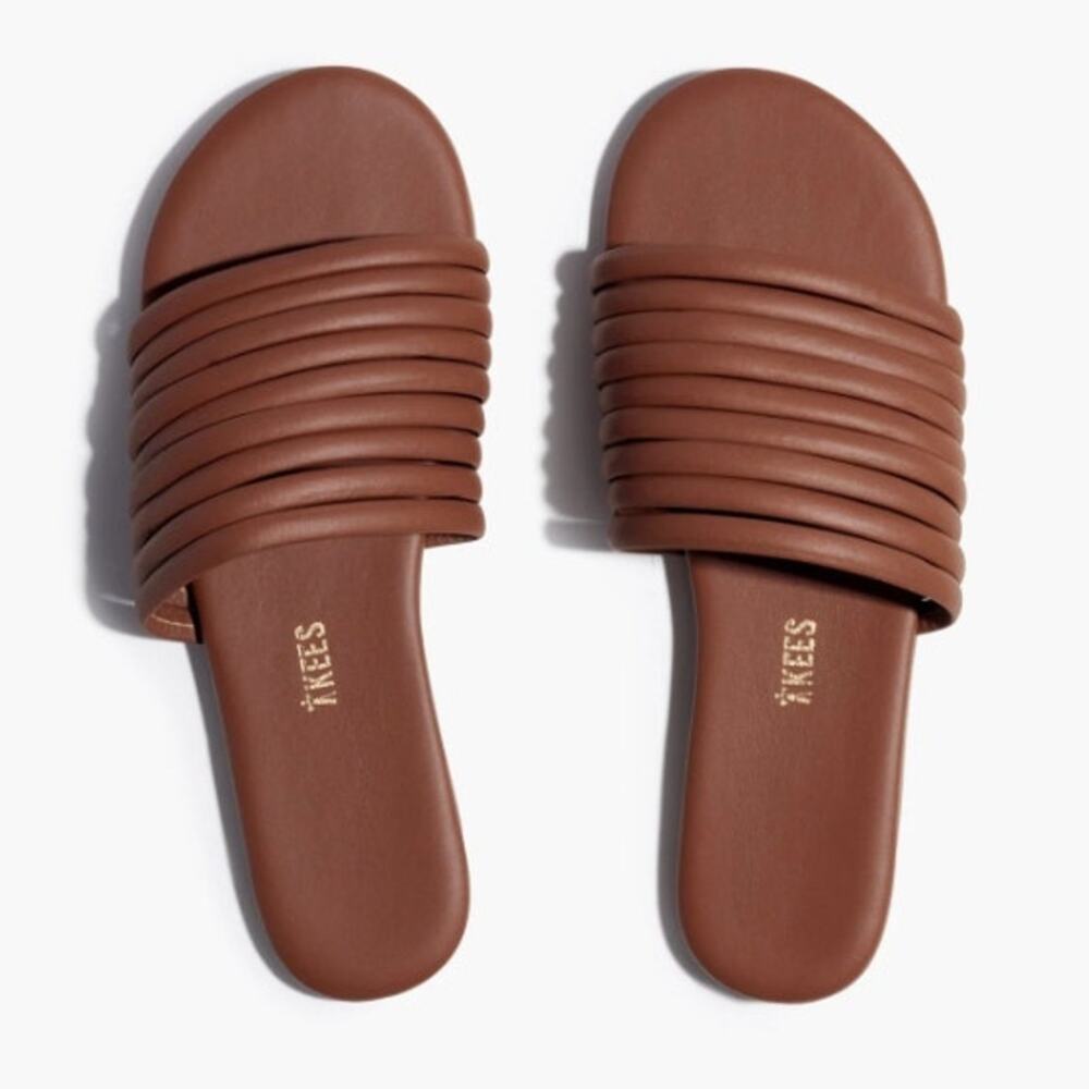 TKEES Heatwave Brown Caro Strappy Slip On Sandals